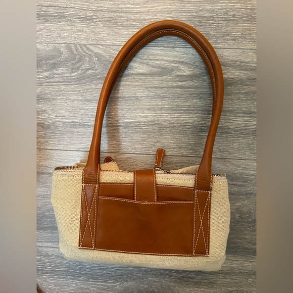 Nordstrom Large Woven Canvas Shoulder Straps Work Tote , Weekend Carry On Bag - Picture 9 of 9